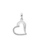 Pendentif coeur en or 18 carats - 750
